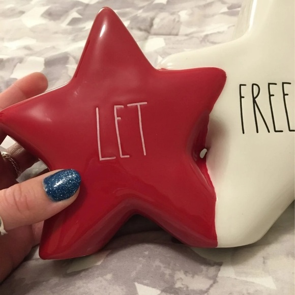 Rae Dunn Let Freedom Ring USA Decor - Picture 2 of 6